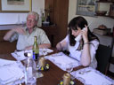 On the phone