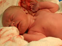 Seconds after Vanessa was born