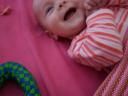 Happy in the Cot